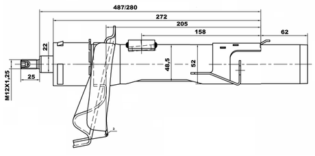 21665159FR - SHOCK ABSORBER FRONT RIGHT