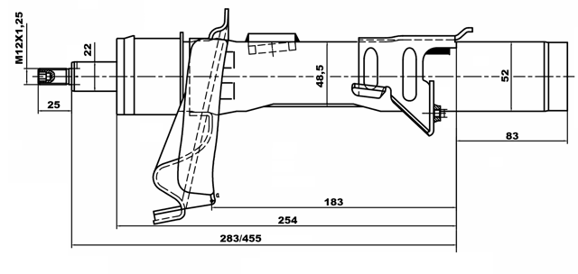 216651985FR - SHOCK ABSORBER FRONT RIGHT