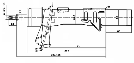 216651985FR - SHOCK ABSORBER FRONT RIGHT