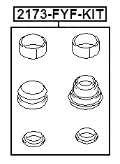 2173-FYF-KIT - FRONT BRAKE CALIPER SLIDE PIN BOOT