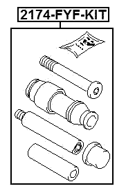 2174-FYF-KIT - FRONT CALIPER SLIDE PIN KIT