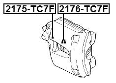2175-TC7F - FRONT BRAKE CALIPER REPAIR KIT (SET FOR ONE SIDE)