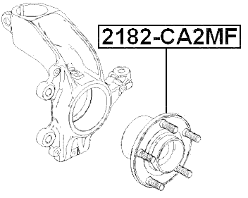 2182-CA2MF - FRONT WHEEL HUB