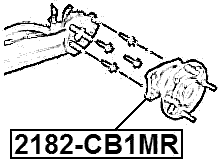 2182-CB1MR - REAR WHEEL HUB