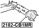 2182-CB1MR - REAR WHEEL HUB