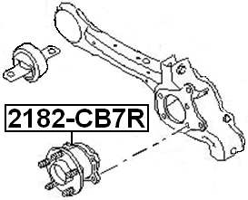 2182-CB7R - REAR WHEEL HUB