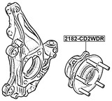 2182-CD2WDR - REAR WHEEL HUB