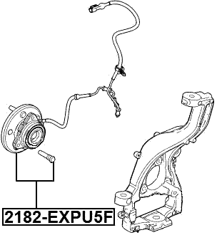 2182-EXPU5F - FRONT WHEEL HUB