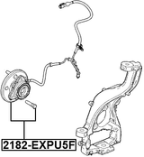 2182-EXPU5F - FRONT WHEEL HUB