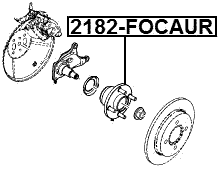 2182-FOCAUR - REAR WHEEL HUB