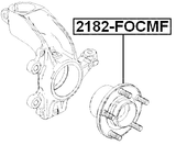 2182-FOCMF - FRONT WHEEL HUB