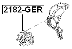 2182-GER - REAR WHEEL HUB