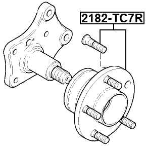 2182-TC7R - REAR WHEEL HUB