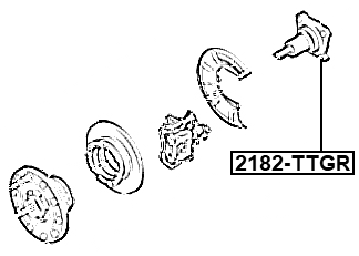 2182-TTGR - REAR STUB AXLE