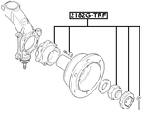 2182G-TRF - FRONT WHEEL HUB KIT