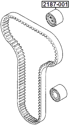 2187-001 - TIMING BELT TENSIONER PULLEY