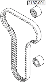 2187-001 - TIMING BELT TENSIONER PULLEY