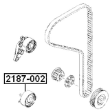 2187-002 - TIMING BELT TENSIONER PULLEY