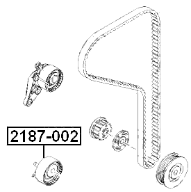 2187-002 - TIMING BELT TENSIONER PULLEY