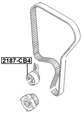 2187-CB4 - TIMING BELT TENSIONER PULLEY