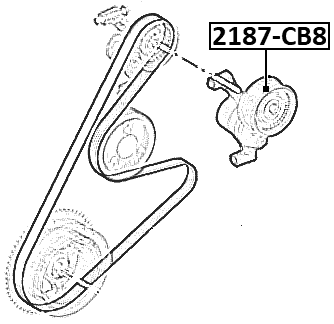 2187-CB8 - TENSION PULLEY