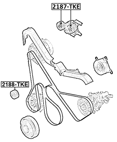 2187-TKE - TENSION PULLEY