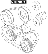 2188-FOCI - PULLEY IDLER KIT