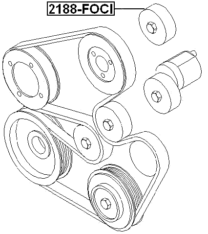 2188-FOCI - PULLEY IDLER KIT