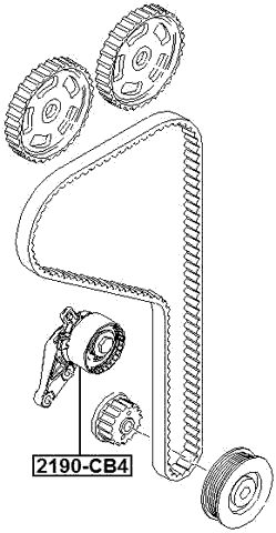 2190-CB4 - TIMING BELT TENSIONER PULLEY