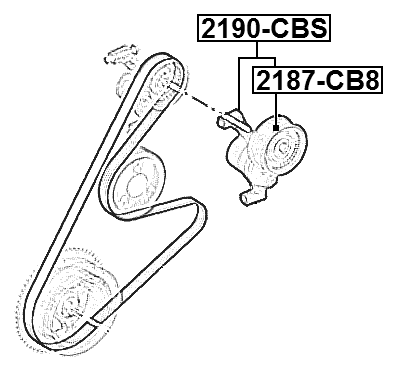 2190-CBS - BELT TENSIONER
