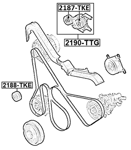 2190-TTG - BELT TENSIONER