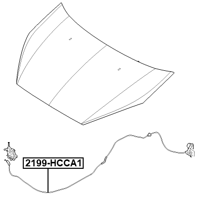 2199-HCCA1 - CABLE ASSEMBLY HOOD LOCK CONTROL