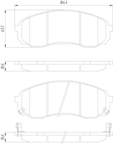 2201-CARF - PAD KIT, DISC BRAKE, FRONT