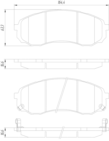 2201-CARF - PAD KIT, DISC BRAKE, FRONT