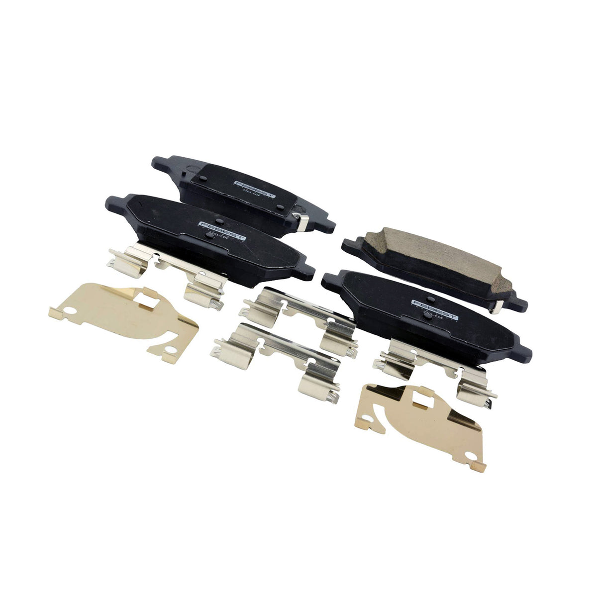 2201-CDF - PAD KIT, DISC BRAKE, FRONT - KIT (WITH ANTI SQUEAL SHIM, WITH BRACKETS) Braking System, Brake Shoes