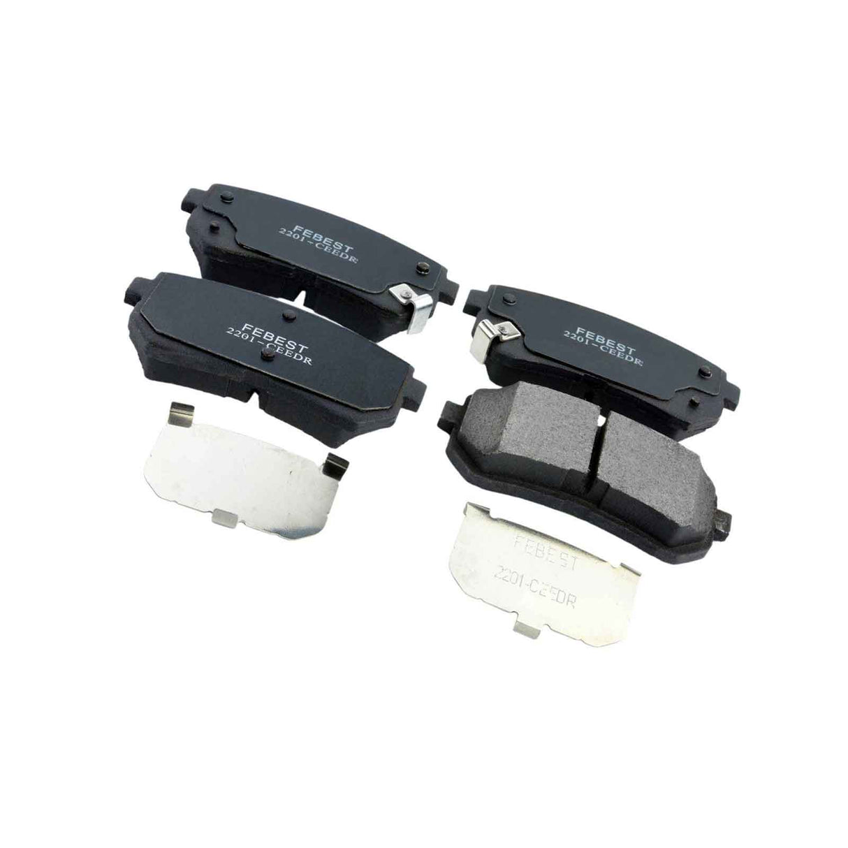 2201-CEEDR - PAD KIT, DISC BRAKE, REAR (WITH ANTI SQUEAL SHIM) Braking System, Brake Pads