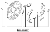 2204-CERR-KIT - BRAKE SHOE FITTING KIT