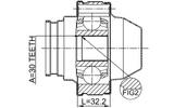 2211-FQSHA - PROPSHAFT CV JOINT 30X76.7
