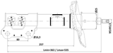 22110-003FR - SHOCK ABSORBER FRONT RIGHT GAS.TWIN TUBE