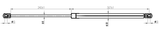 22117-003 - BONNET GAS STRUT L565/290N