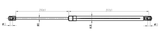 22117-004 - BOOT GAS STRUT L545/620N