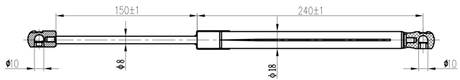 22117-006 - BOOT GAS STRUT L408/470N