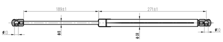22117-009 - BOOT GAS STRUT L478/600N