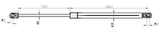 22117-015 - BONNET GAS STRUT L465/285N