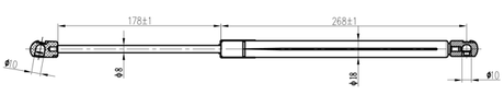 22117-015 - BONNET GAS STRUT L465/285N