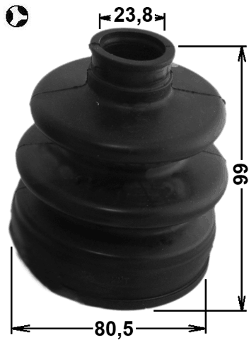2215-CLART - BOOT INNER CV JOINT KIT 80.5X99X23.8
