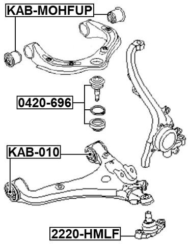 2220-HMLF - BALL JOINT FRONT LOWER ARM