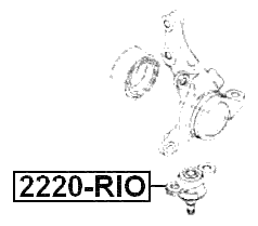 2220-RIO - BALL JOINT FRONT STEERING KNUCKLE