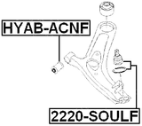 2220-SOULF - BALL JOINT FRONT LOWER ARM