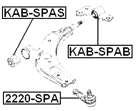 2220-SPA - BALL JOINT FRONT LOWER ARM